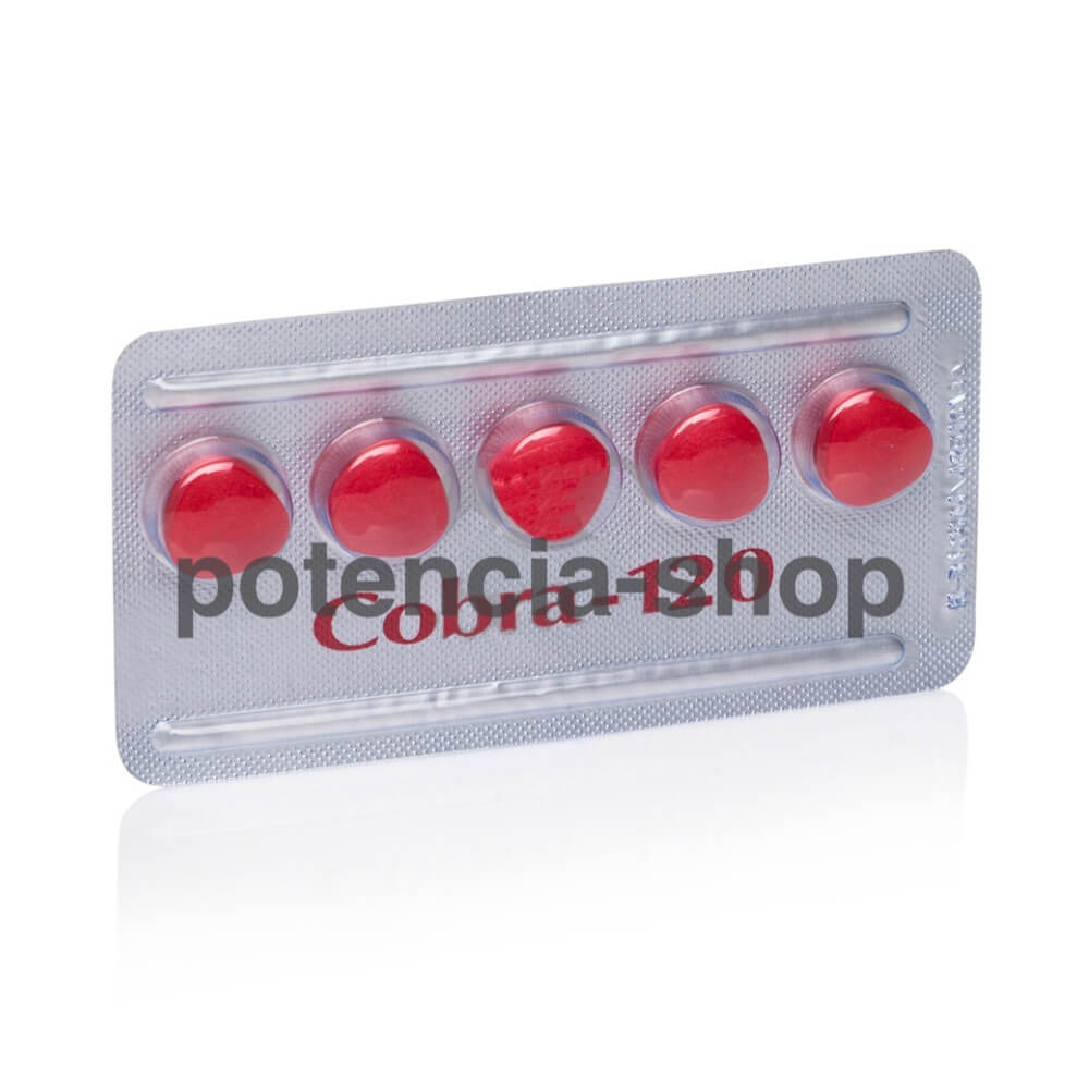 Blister s tabletkami Cobra 120 mg